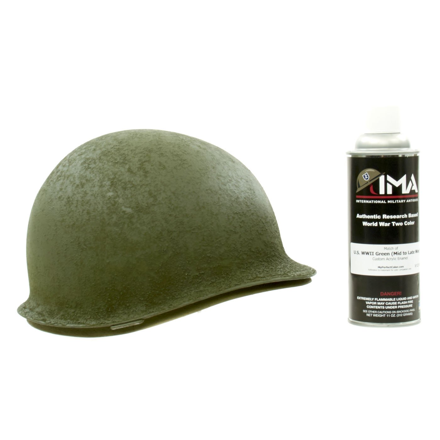 Buy Spray Paint U.S. WWII M1 Helmet OD Green Acrylic Enamel Spray