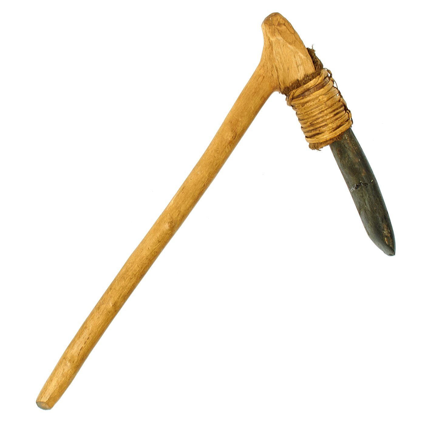 Buy Original Indonesian Stone Blade Axe with Wooden Handle online for sale