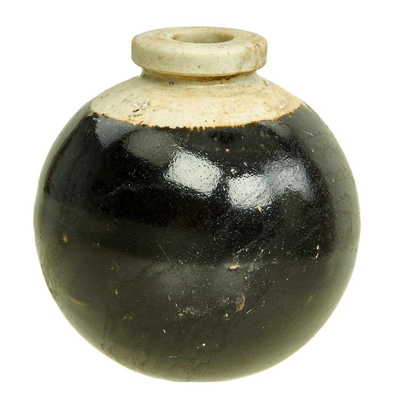Buy Original Japanese WWII Type 4 Ceramic Hand Grenade in Glazed Brown