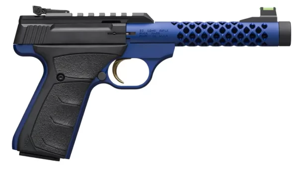 browning buck mark plus vision blue shoal 22 lr semi automatic 10 rounds 5 8 barrel